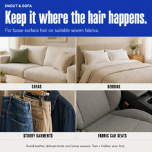 View Suitable woven surfaces: sofas, bedding, sturdy garments and fabric car seats